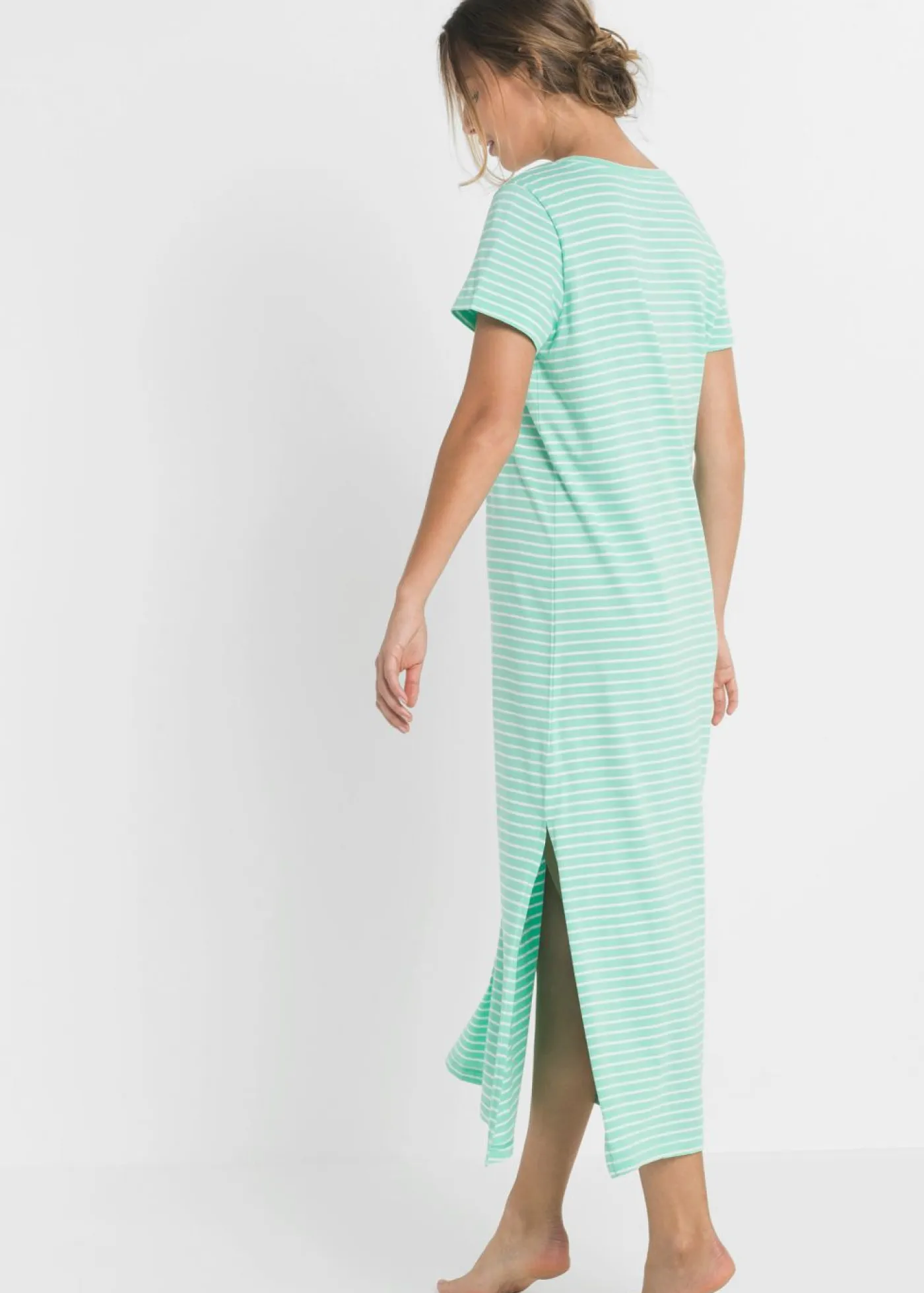 Outlet Camisón largo de algodón puro Mujer Básicos|Ropa Para Dormir