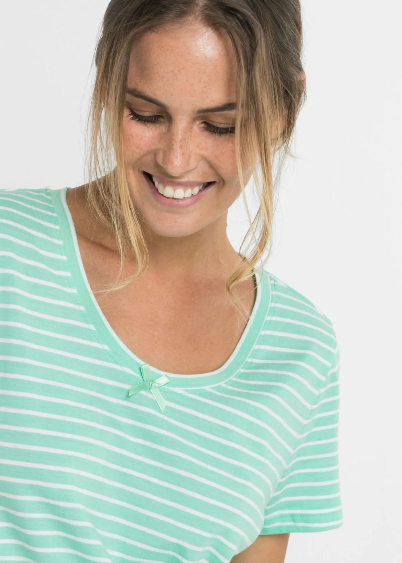 Outlet Camisón largo de algodón puro Mujer Básicos|Ropa Para Dormir