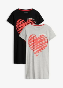 Hot Camisones (2 unidades) de algodón puro Mujer Ropa Para Dormir