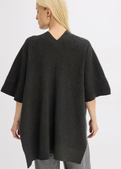 Capa de punto oversize Mujer Esenciales|Chaquetas Y Abrigos