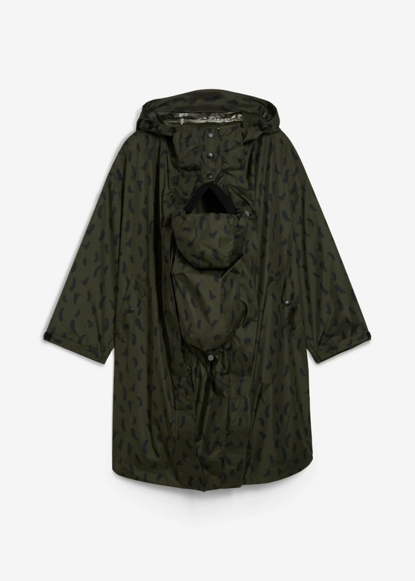 Hot Capa impermeable premamá 3 en 1 con inserto de porteo y bolsa Mujer Premamá