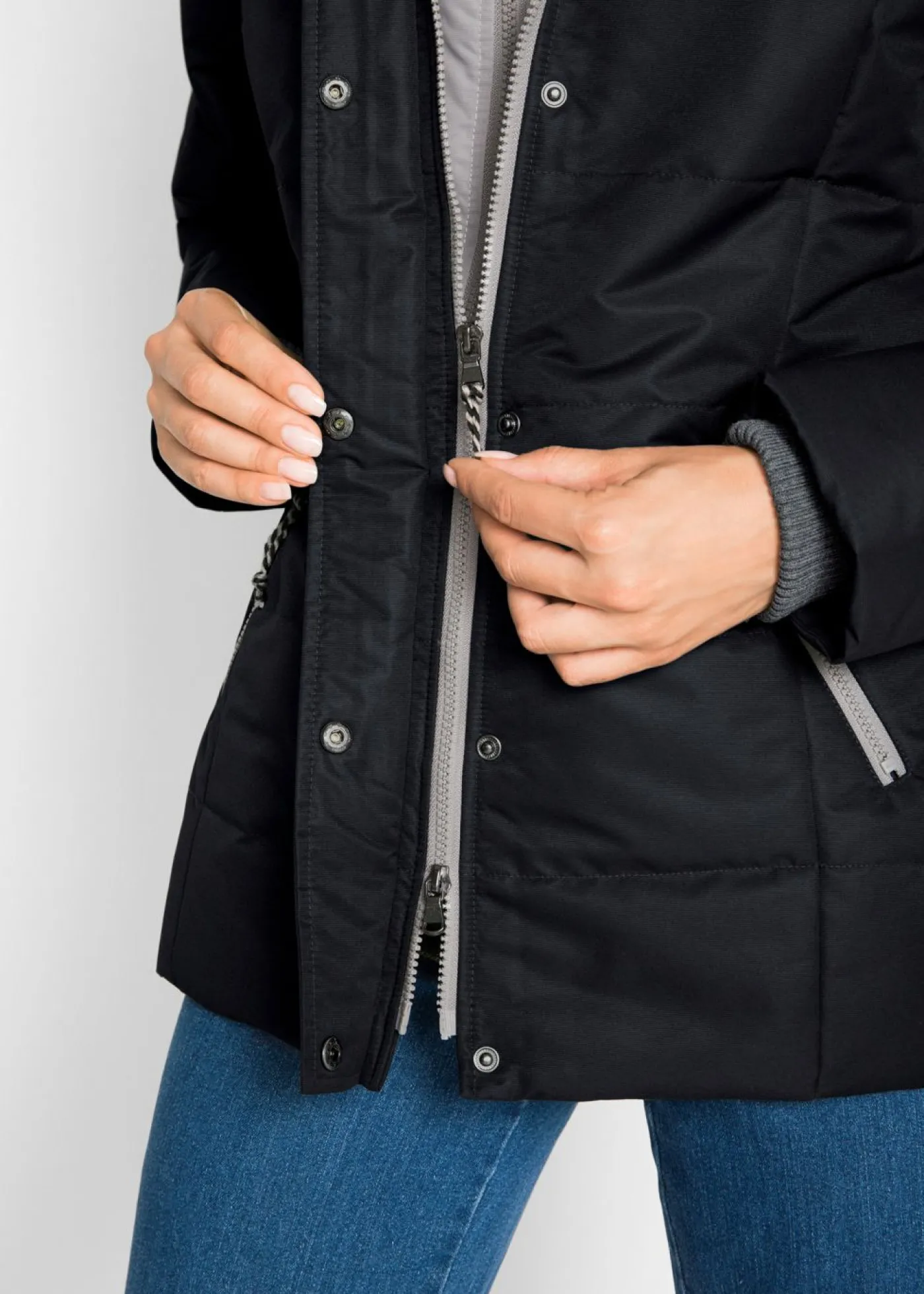 Online Cazadora de invierno con aspecto 2 en 1 Mujer Chaquetas Y Abrigos