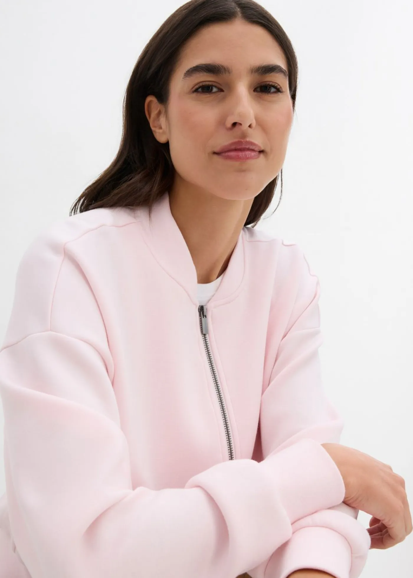 Discount Cazadora de neopreno de suave mezcla de viscosa Mujer Chaquetas Y Abrigos|Novedades