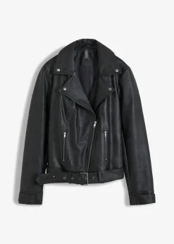 Online Cazadora holgada de estilo biker Mujer Chaquetas Y Abrigos