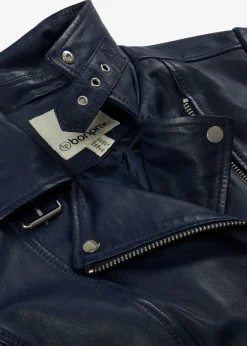 Cazadora motera de napa Mujer Premium|Chaquetas Y Abrigos