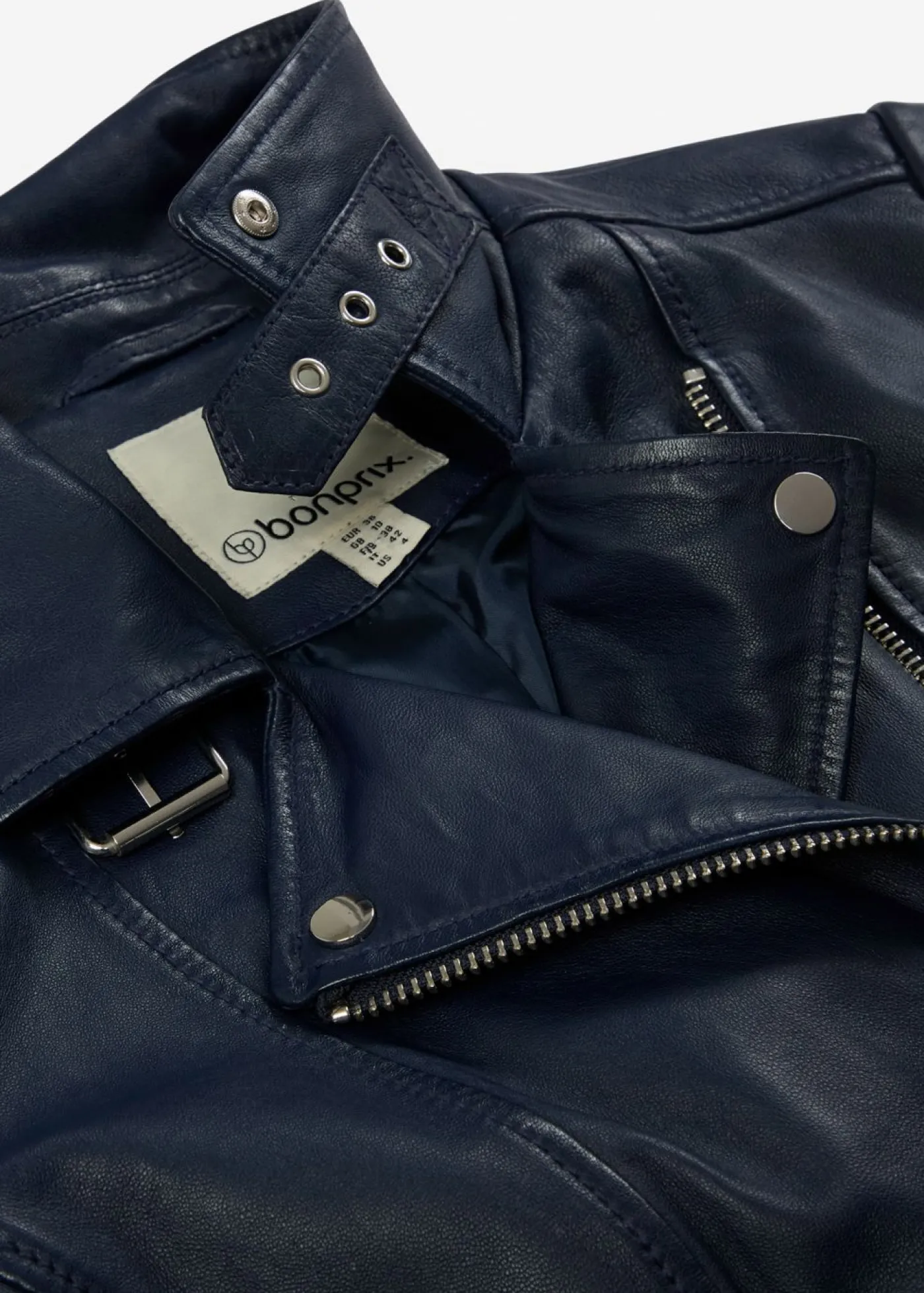 Cazadora motera de napa Mujer Premium|Chaquetas Y Abrigos