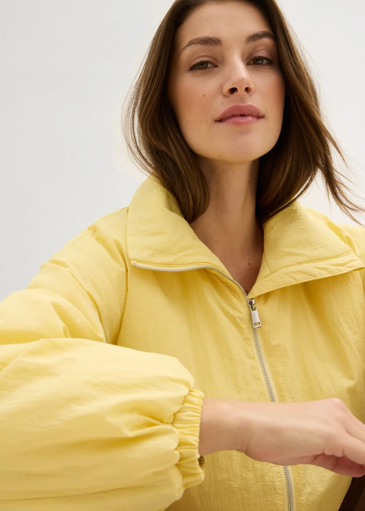Discount Cazadora repelente al agua con dobladillo abullonado Mujer Chaquetas Y Abrigos|Novedades