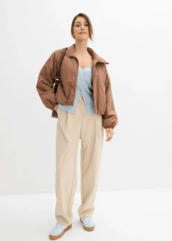 Clearance Cazadora repelente al agua con dobladillo abullonado Mujer Chaquetas Y Abrigos|Novedades