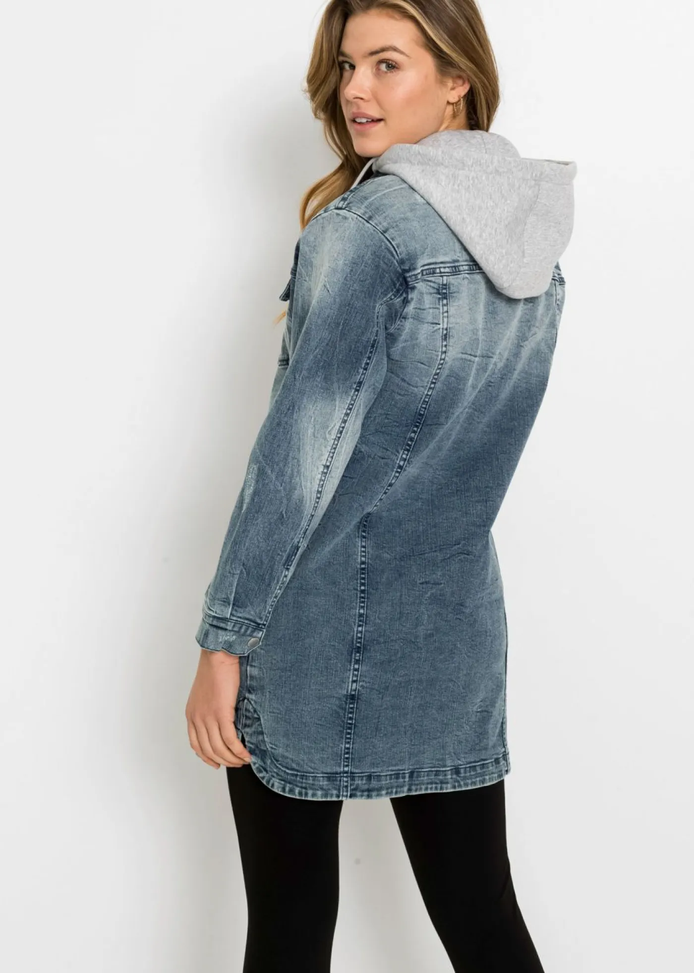 Clearance Cazadora vaquera con capucha Mujer Chaquetas Y Abrigos