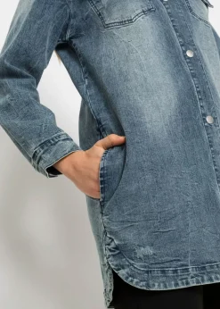 Clearance Cazadora vaquera con capucha Mujer Chaquetas Y Abrigos