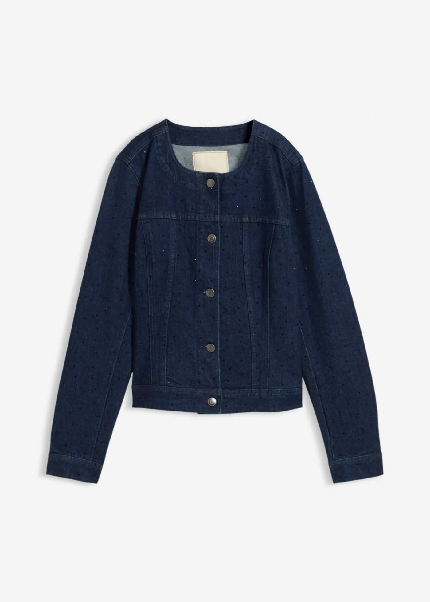 Best Cazadora vaquera con piedras brillantes Mujer Chaquetas Y Abrigos