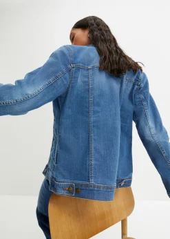 Online Cazadora vaquera elástica básica Mujer Chaquetas Y Abrigos