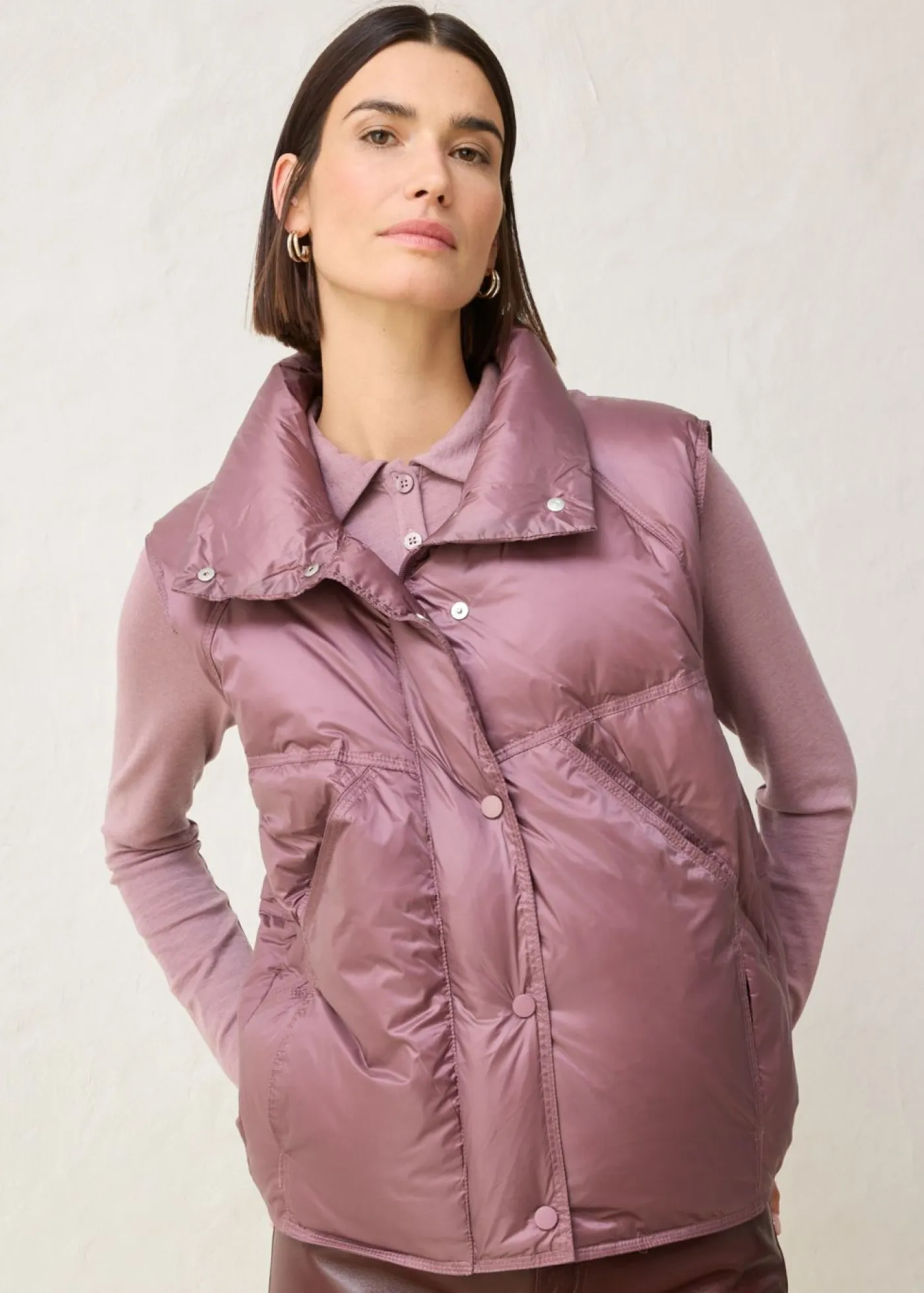 Sale Chaleco acolchado con plumón reciclado Mujer Chaquetas Y Abrigos