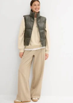 Clearance Chaleco acolchado de piel sintética Mujer Chaquetas Y Abrigos