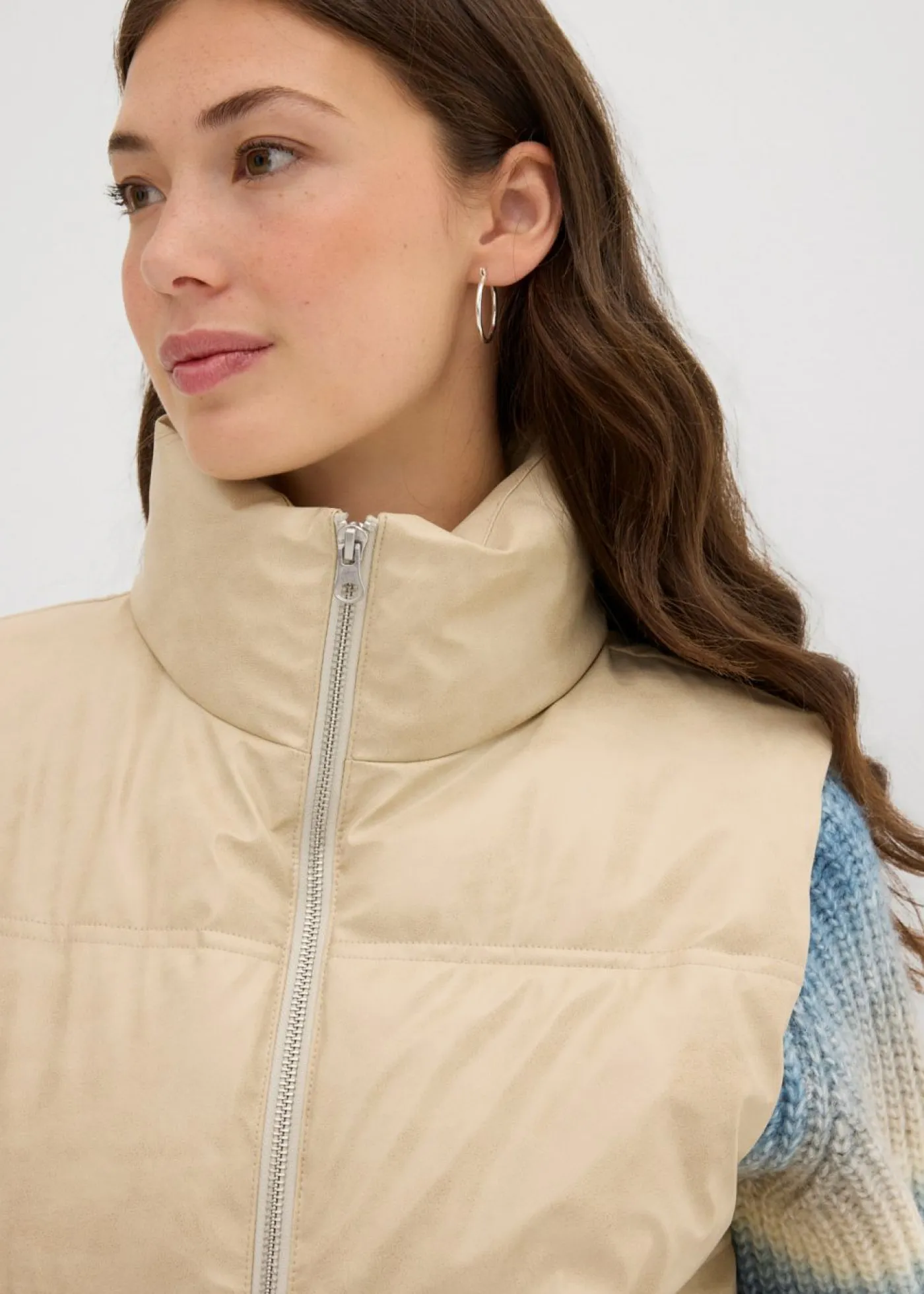 Discount Chaleco acolchado de piel sintética Mujer Chaquetas Y Abrigos