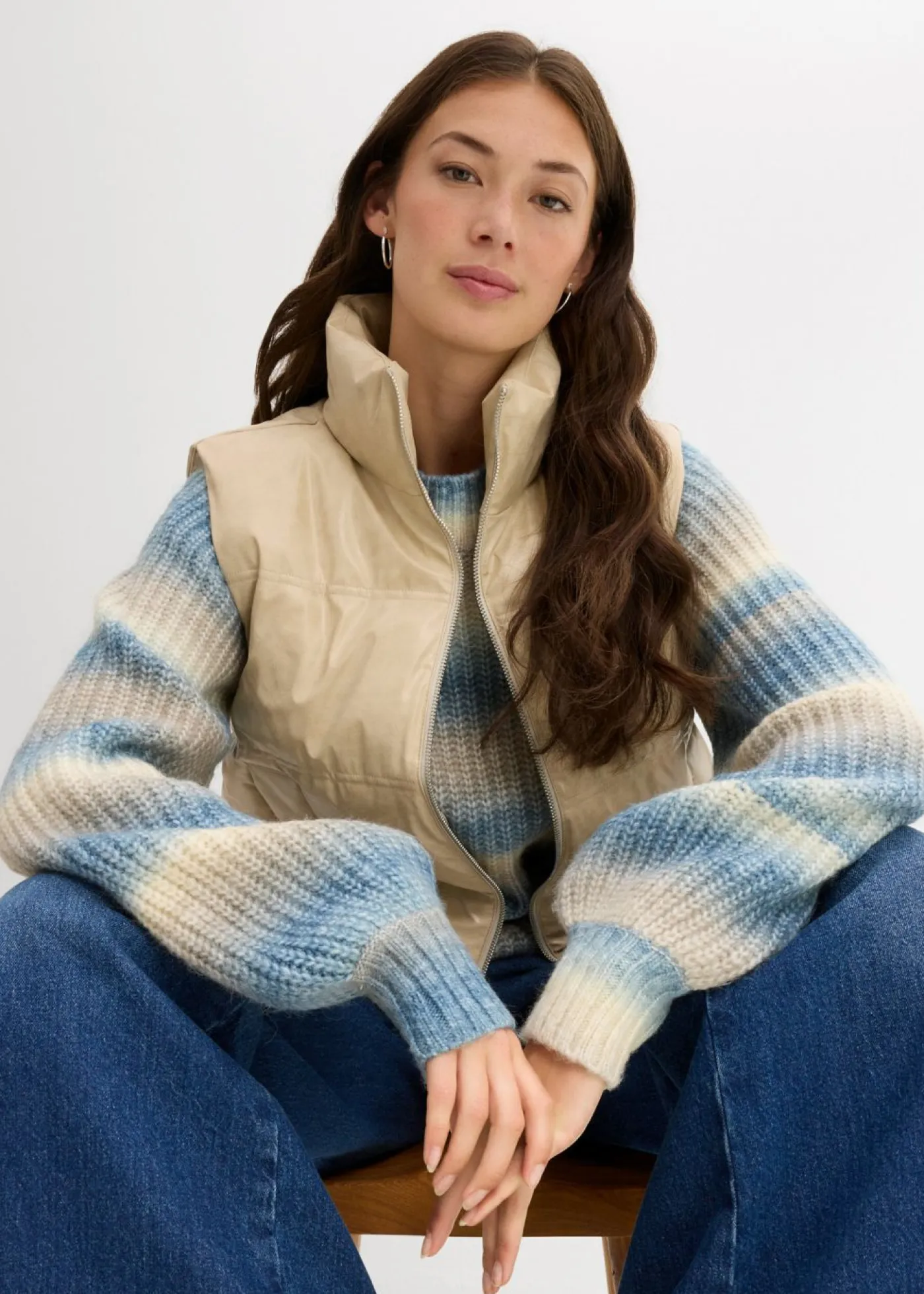 Discount Chaleco acolchado de piel sintética Mujer Chaquetas Y Abrigos