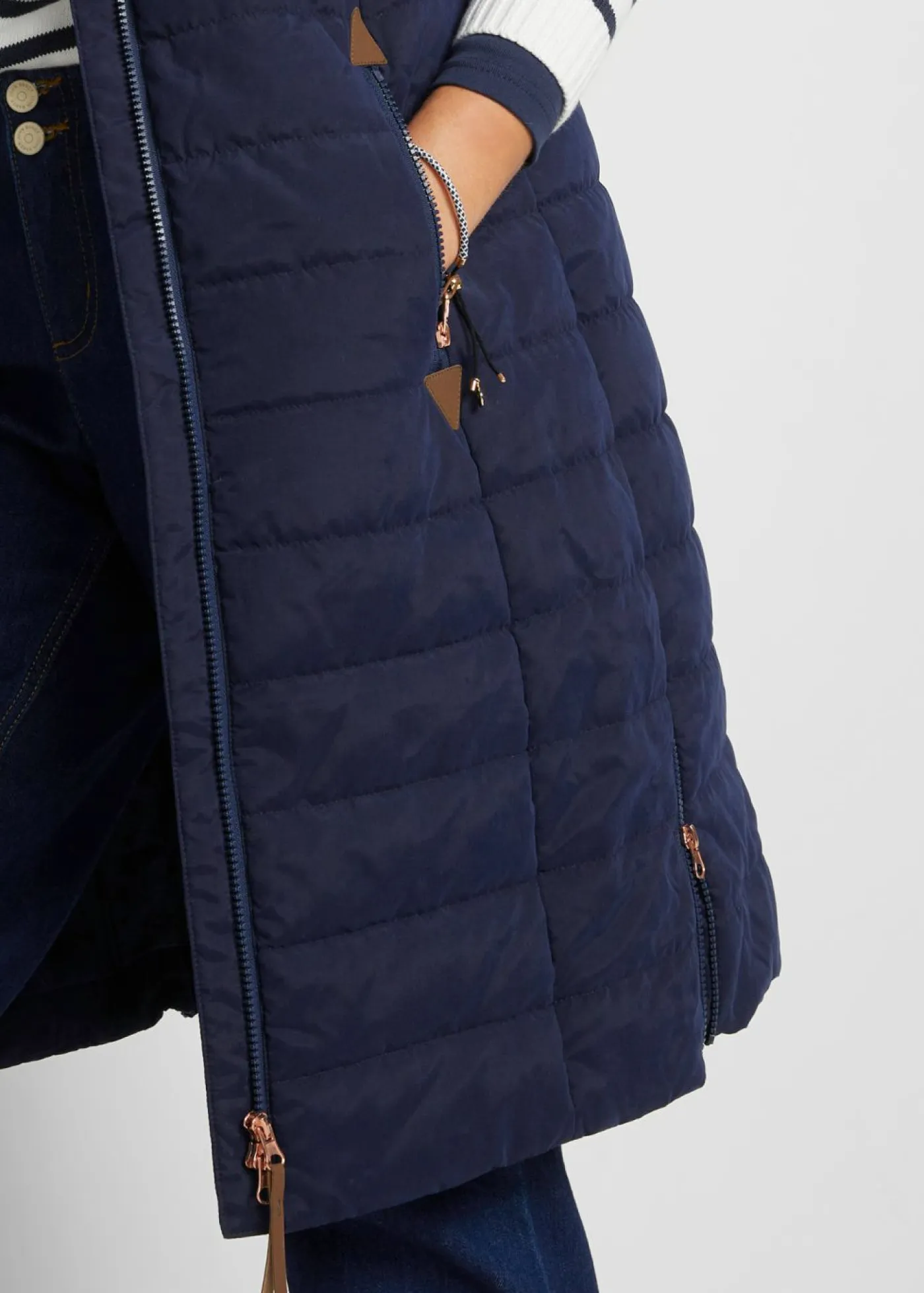 Hot Chaleco acolchado largo Mujer Chaquetas Y Abrigos