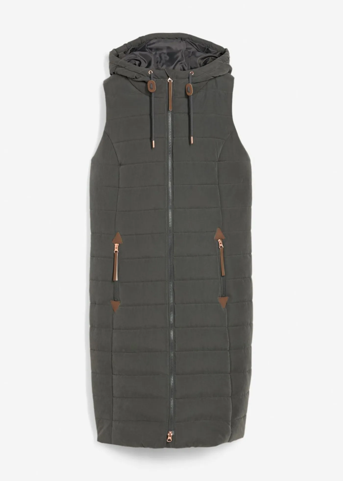 Discount Chaleco acolchado largo Mujer Chaquetas Y Abrigos