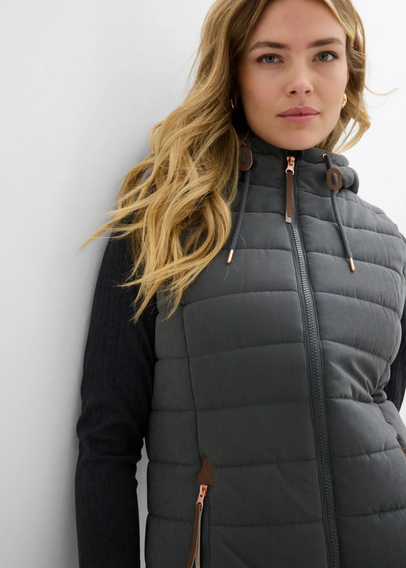 Discount Chaleco acolchado largo Mujer Chaquetas Y Abrigos