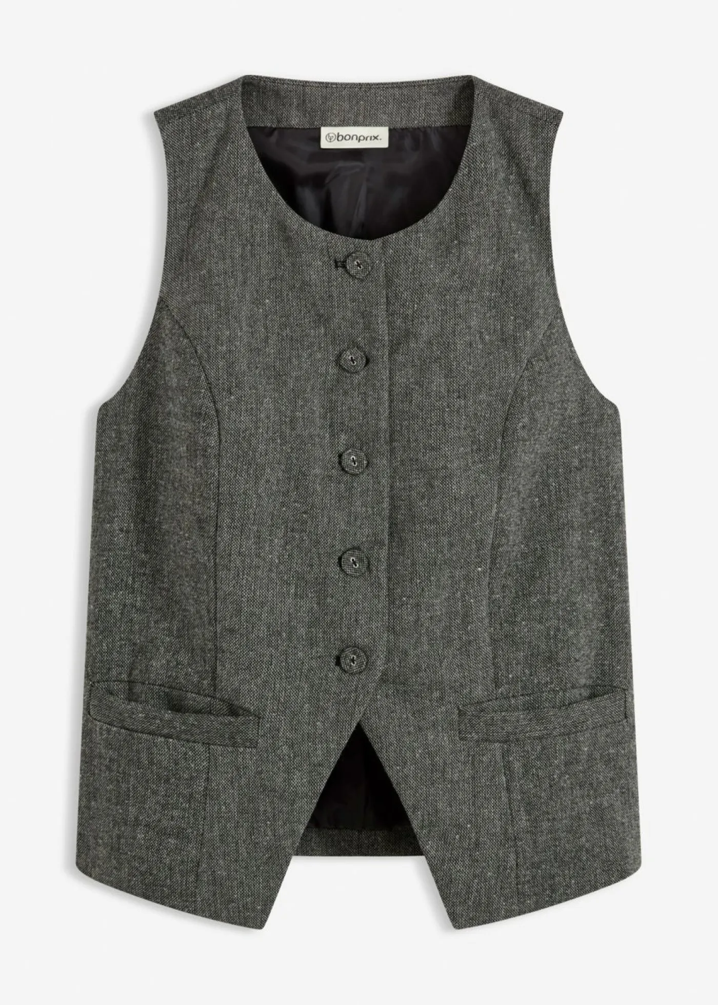 Hot Chaleco con aspecto tweed Mujer Chaquetas Y Abrigos