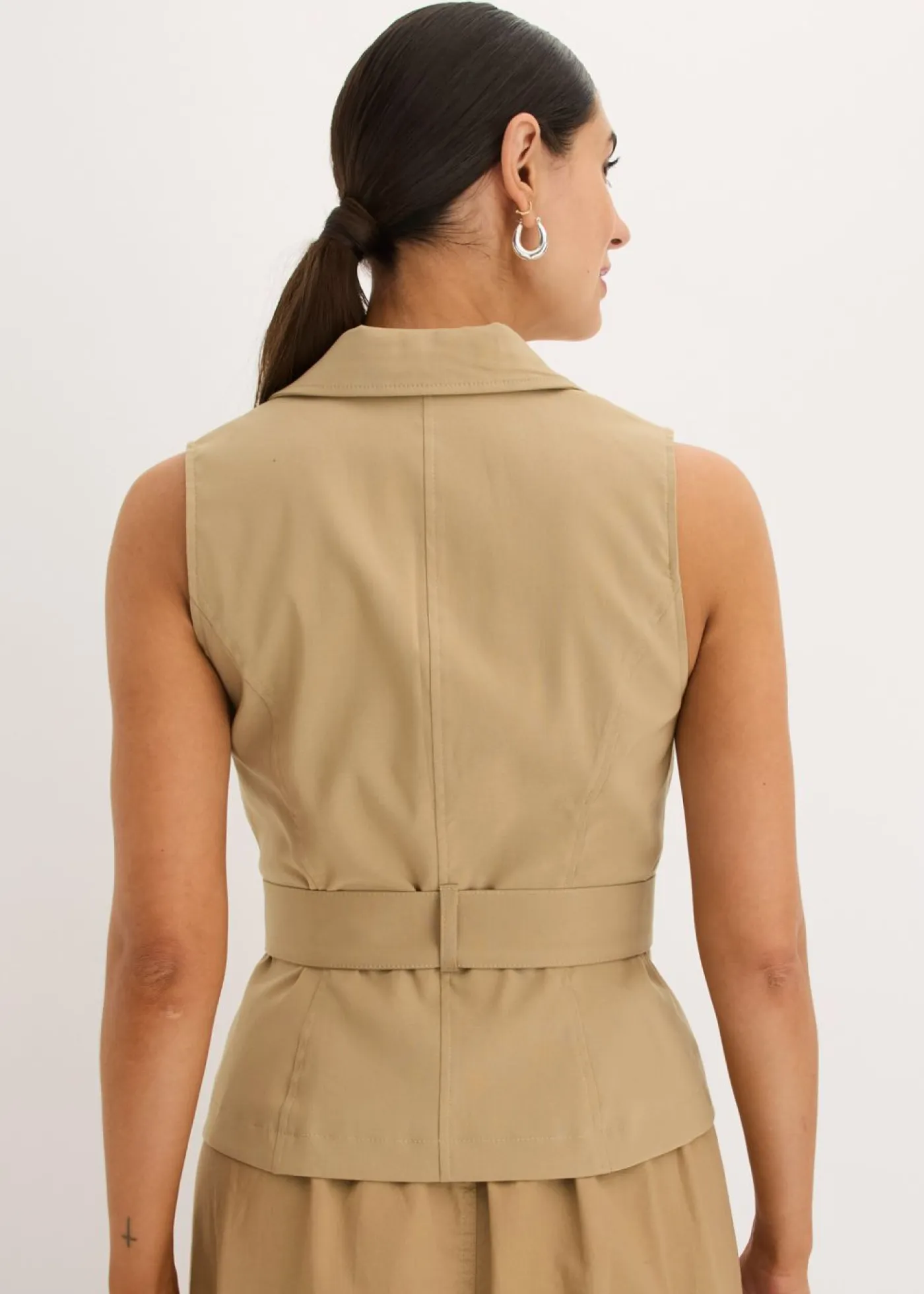Hot Chaleco con cinturón Mujer Chaquetas Y Abrigos