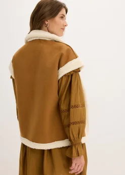 Sale Chaleco de borrego sintético Mujer Chaquetas Y Abrigos