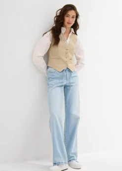 Best Chaleco de mezcla de viscosa fluida Mujer Chaquetas Y Abrigos|Novedades