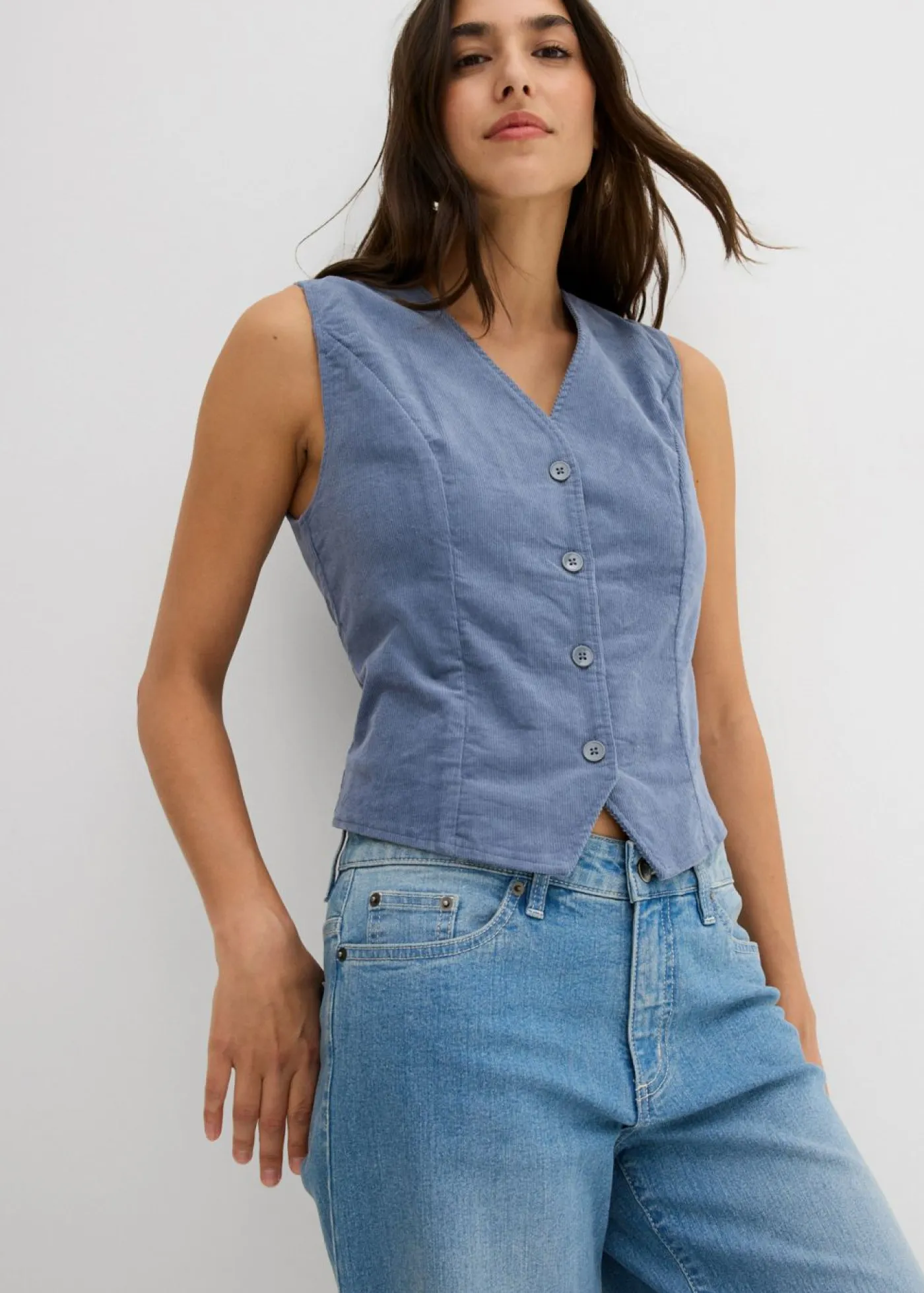 Chaleco de pana Mujer Chaquetas Y Abrigos