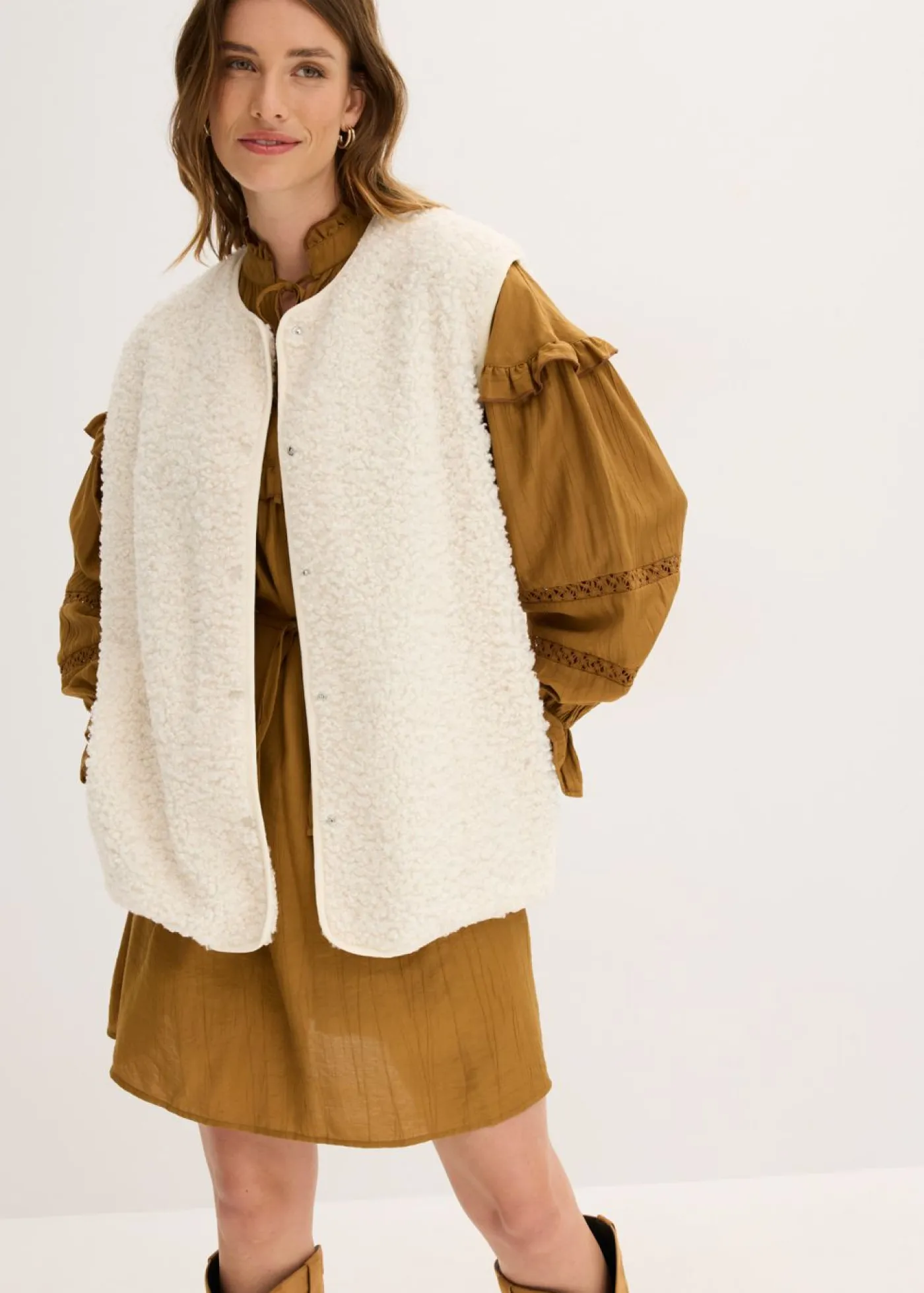 Chaleco de pelo Mujer Ropa Cómoda|Chaquetas Y Abrigos