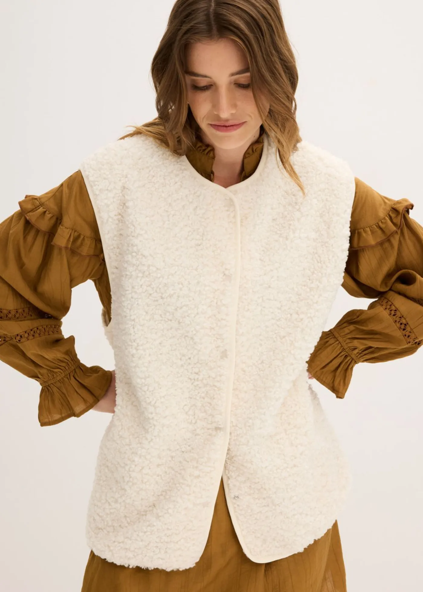 Chaleco de pelo Mujer Ropa Cómoda|Chaquetas Y Abrigos