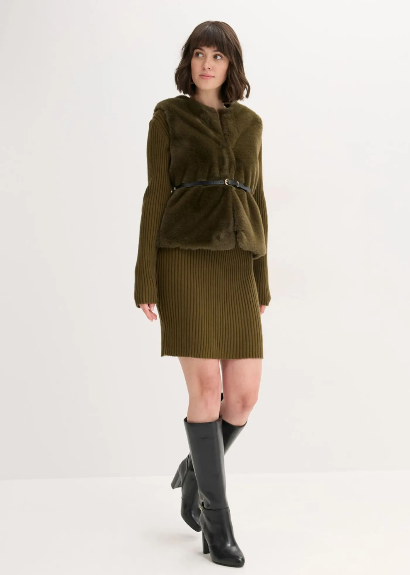 Outlet Chaleco de pelo sintético Mujer Chaquetas Y Abrigos