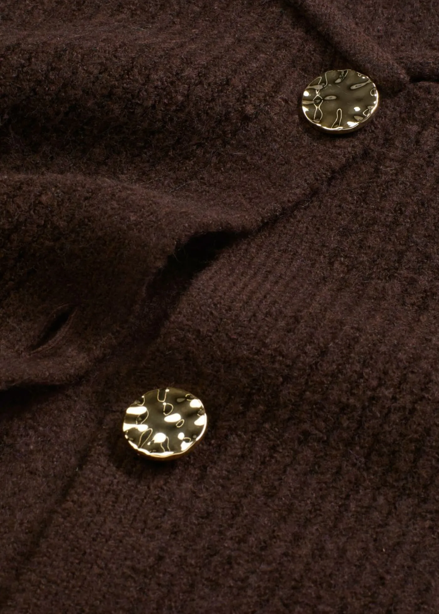 Hot Chaleco de punto con botones decorativos Mujer Chaquetas Y Abrigos|Ropa De Punto