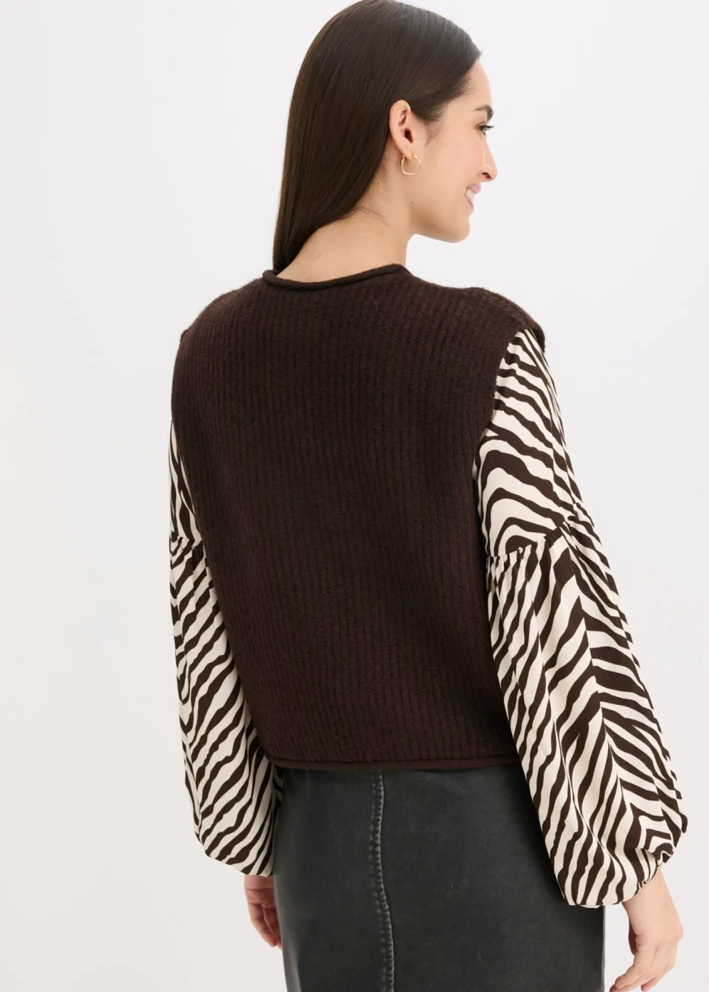 Hot Chaleco de punto con botones decorativos Mujer Chaquetas Y Abrigos|Ropa De Punto