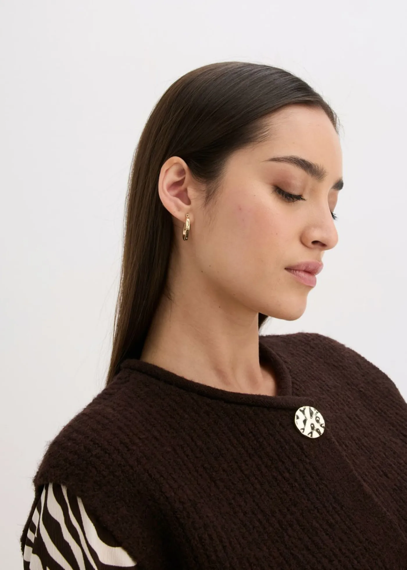 Hot Chaleco de punto con botones decorativos Mujer Chaquetas Y Abrigos|Ropa De Punto