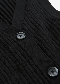 Clearance Chaleco de punto de canalé Mujer Chaquetas Y Abrigos|Novedades