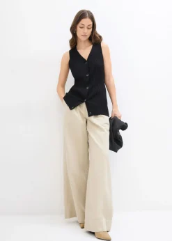 Clearance Chaleco de punto de canalé Mujer Chaquetas Y Abrigos|Novedades
