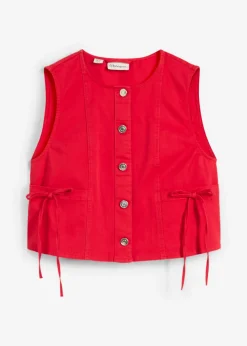 Best Chaleco de sarga de mezcla de algodón orgánico elástico Mujer Chaquetas Y Abrigos
