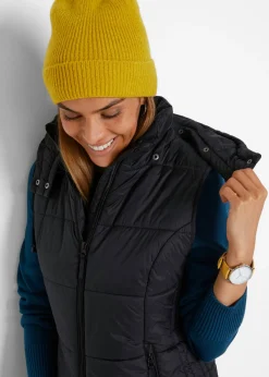 Sale Chaleco guateado con capucha desmontable Mujer Chaquetas Y Abrigos