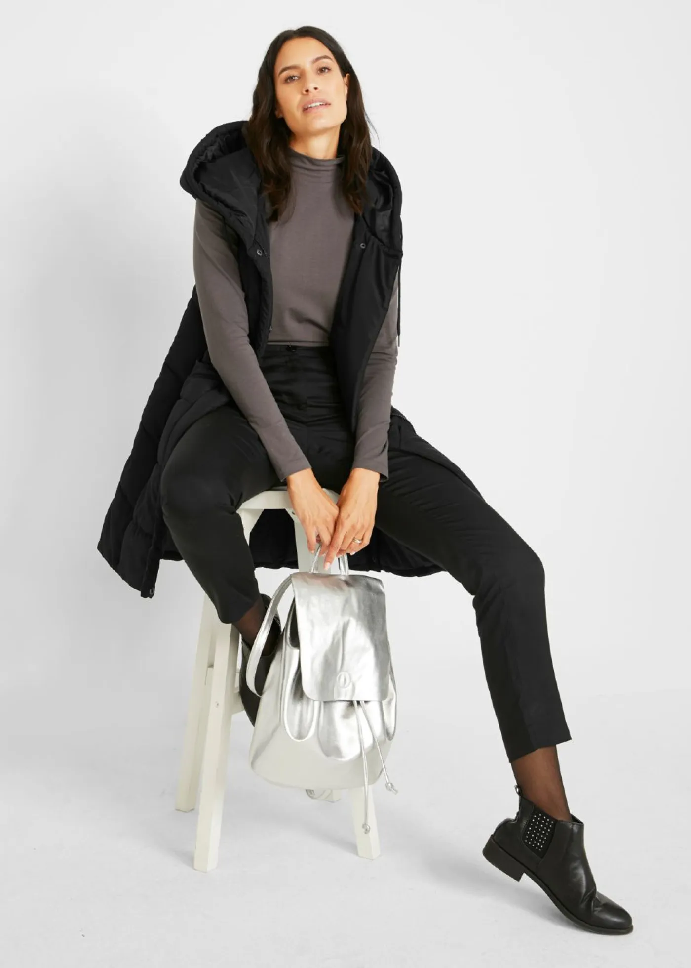 Best Chaleco guateado de poliéster reciclado Mujer Chaquetas Y Abrigos