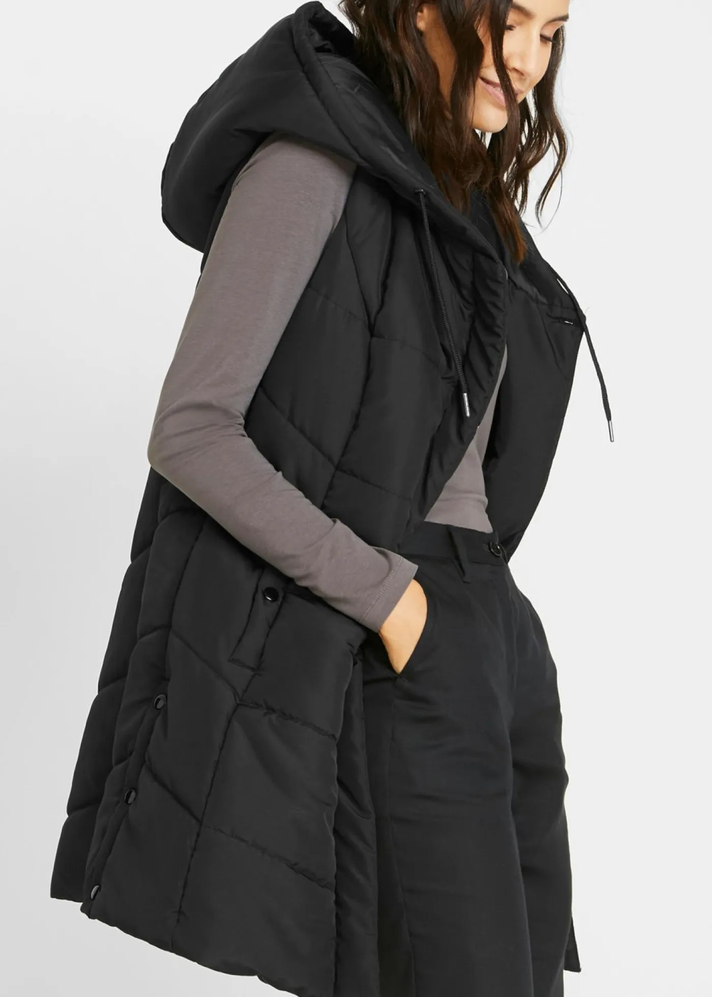 Best Chaleco guateado de poliéster reciclado Mujer Chaquetas Y Abrigos