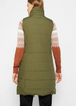 Online Chaleco largo con cuello alto Mujer Chaquetas Y Abrigos