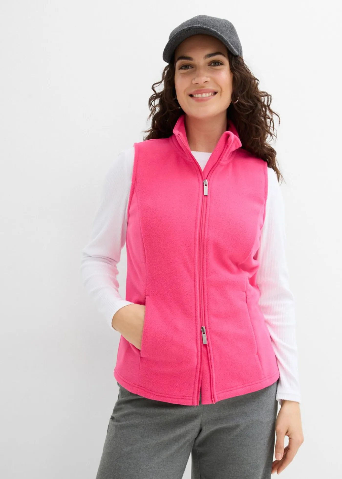 Outlet Chaleco polar con bolsillos Mujer Ropa Cómoda|Chaquetas Y Abrigos