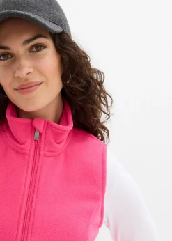 Outlet Chaleco polar con bolsillos Mujer Ropa Cómoda|Chaquetas Y Abrigos