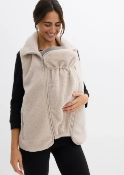 New Chaleco premamá/de porteo 3 en 1 de tejido polar Mujer Premamá