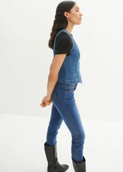 New Chaleco vaquero elástico Mujer Chaquetas Y Abrigos