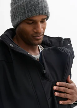 Hot Chaqueta 3 en 1 con función de porteo en la parte delantera y trasera para hombres Mujer Premamá