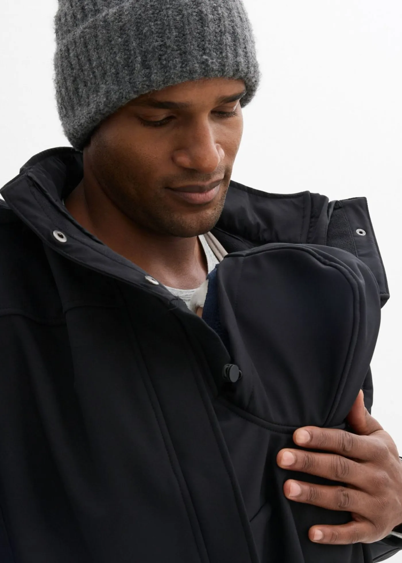 Hot Chaqueta 3 en 1 con función de porteo en la parte delantera y trasera para hombres Mujer Premamá