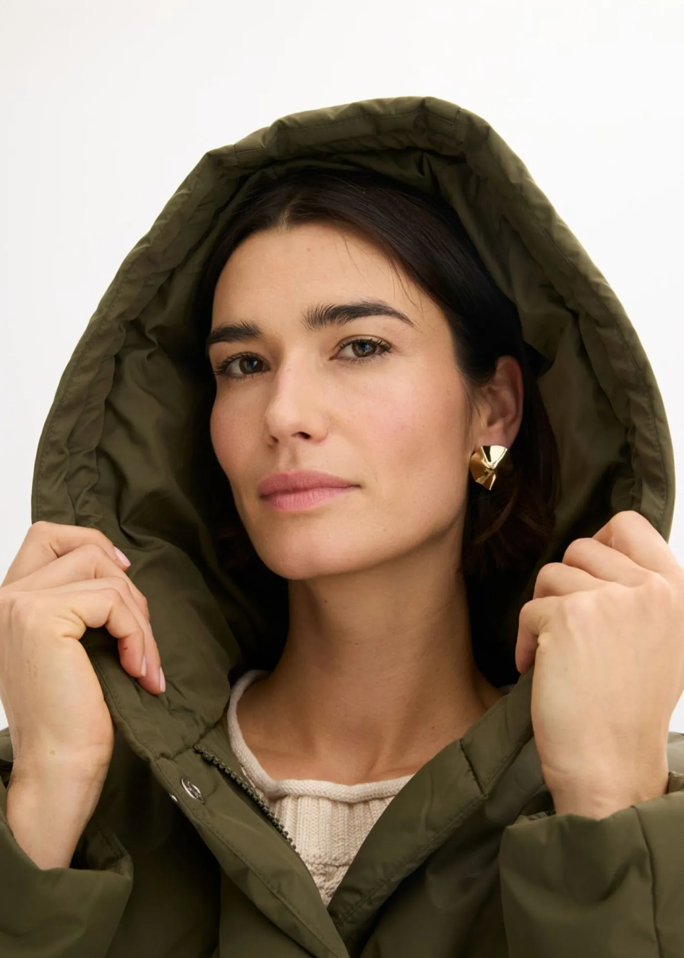 Chaqueta acolchada con aspecto 2 en 1 Mujer Chaquetas Y Abrigos