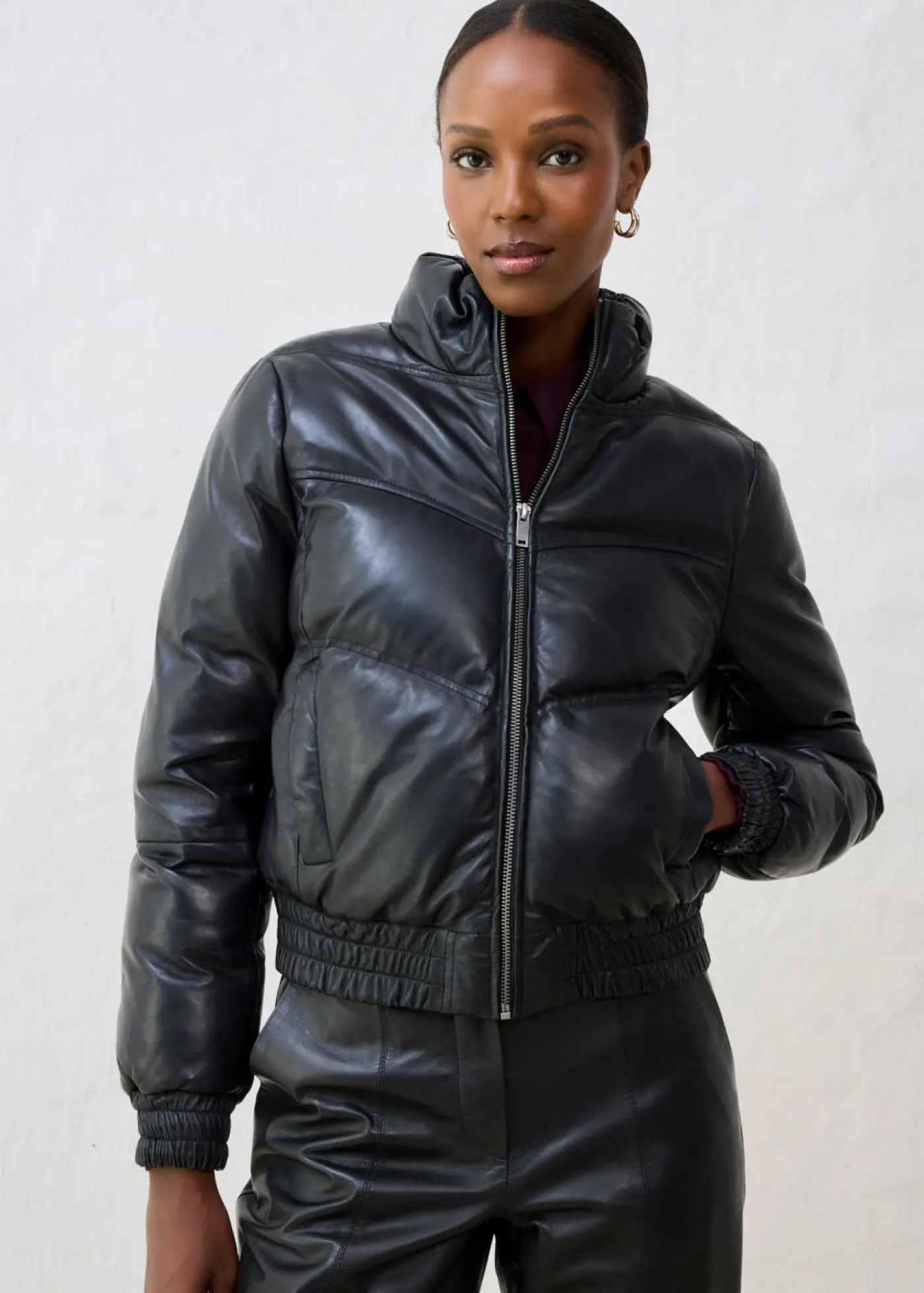 Clearance Chaqueta acolchada de napa de cordero Mujer Premium|Chaquetas Y Abrigos