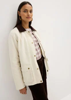 Chaqueta acolchada de sarga Mujer Chaquetas Y Abrigos
